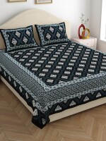 Luxurious pure cotton bedsheet set with 2 pillow covers