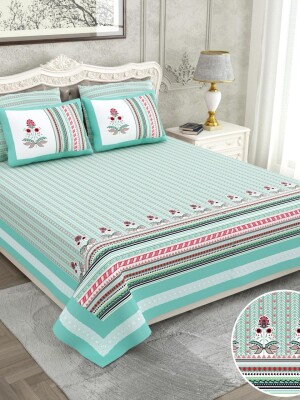 100% cotton bedsheet with 2 pillow cover