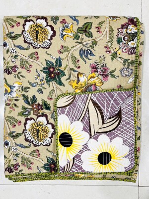 Pure cotton beautiful design bed cover