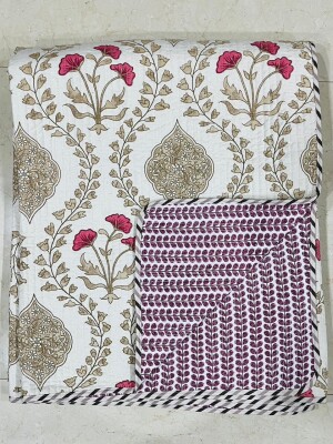 Beautiful design pure cotton bedcover
