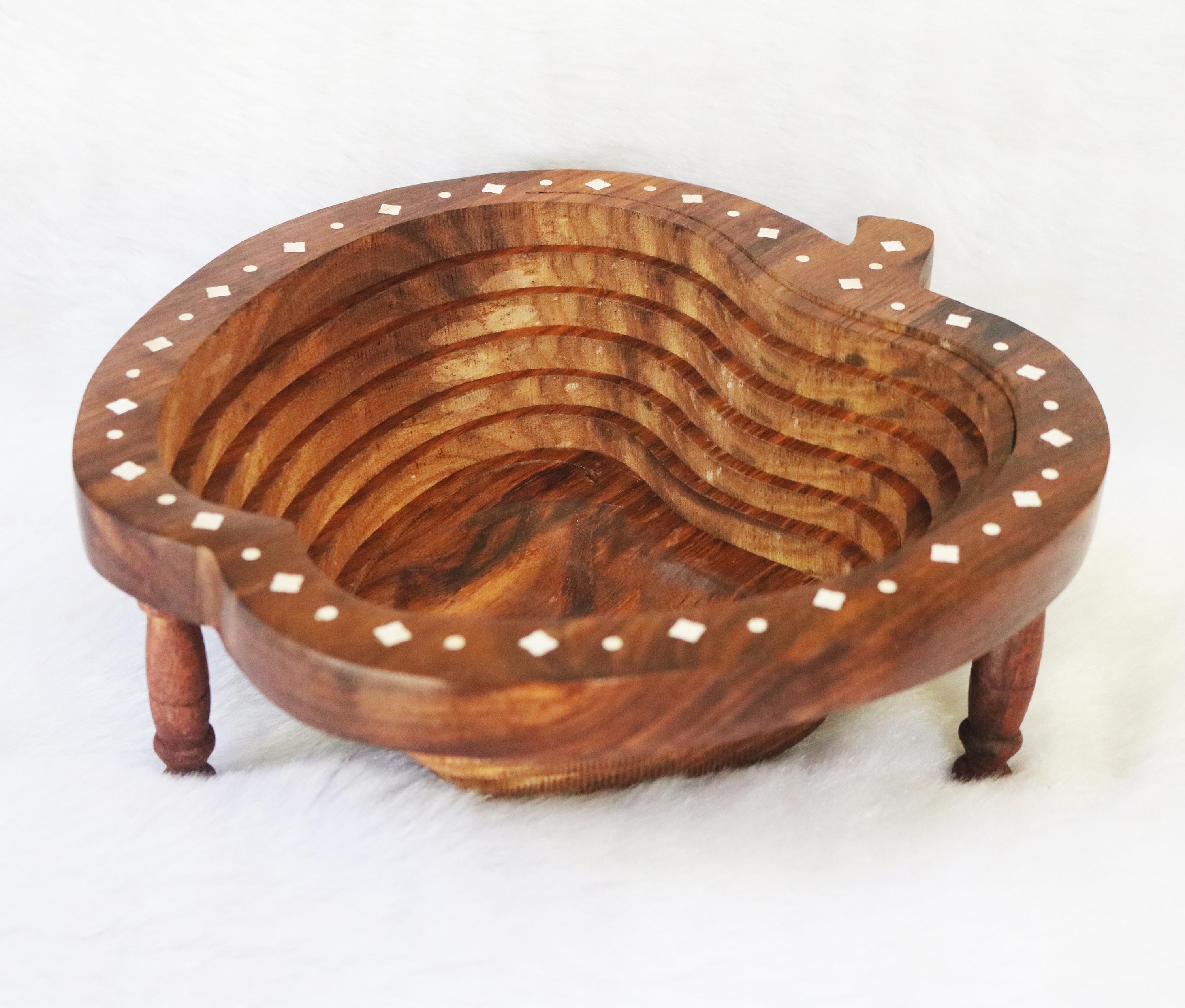 Fruit Basket Dried Fruit Basket Tray Turns into Basket Wooden Snack Box Holiday Food Tray Fruit Bowl Holder for Kitchen Table