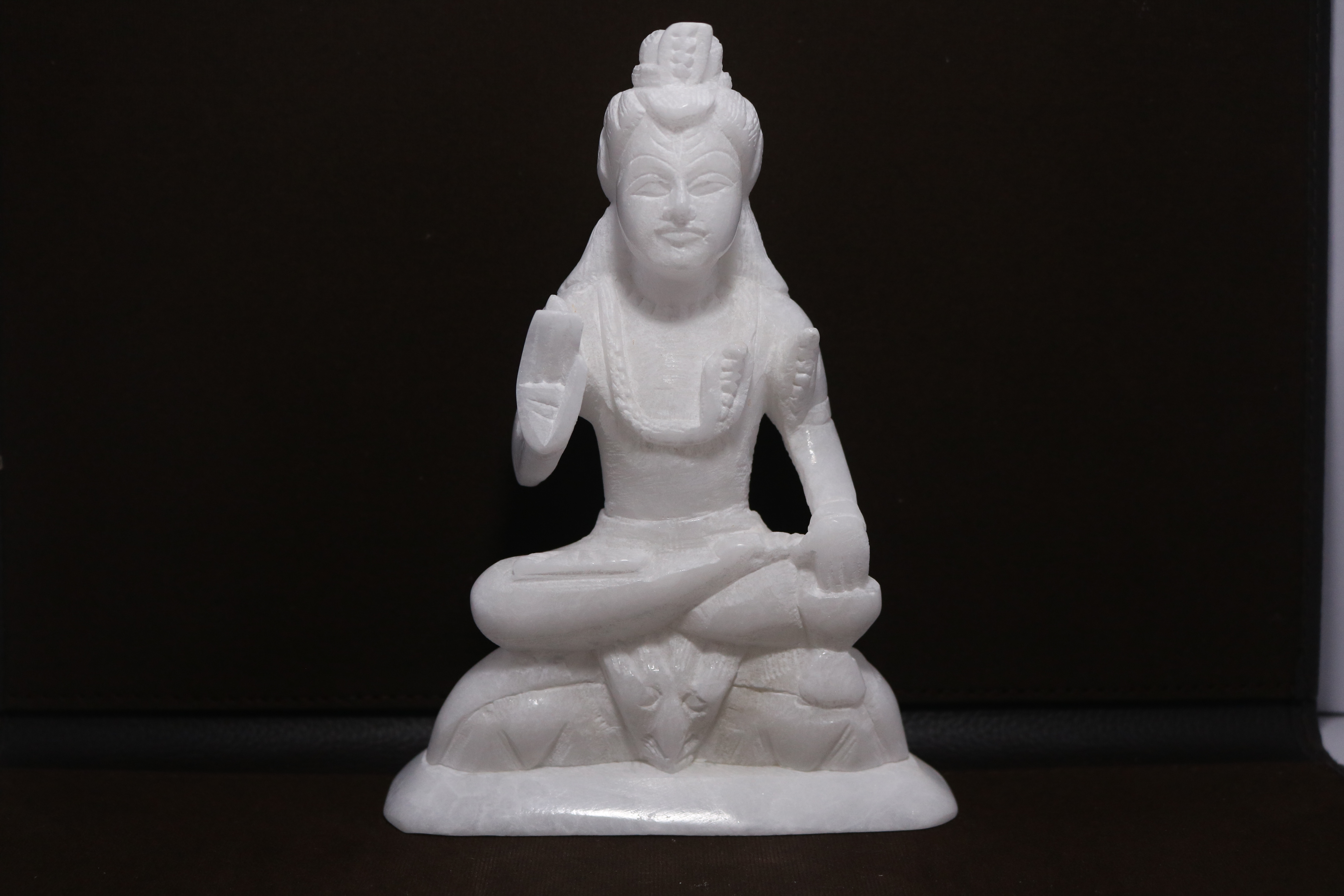 6.5 Inches White Marble Lord Shiva Statue God of Love A for Every Occasion